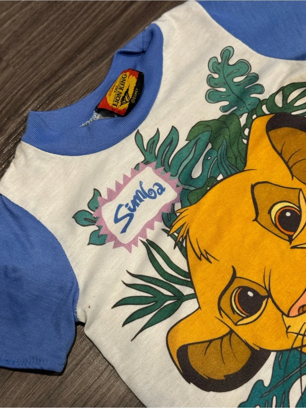 Disney Lion King Simba Sleep Shirt Nightgown Size 5 USA Made Kids Pajamas - Picture 3 of 6